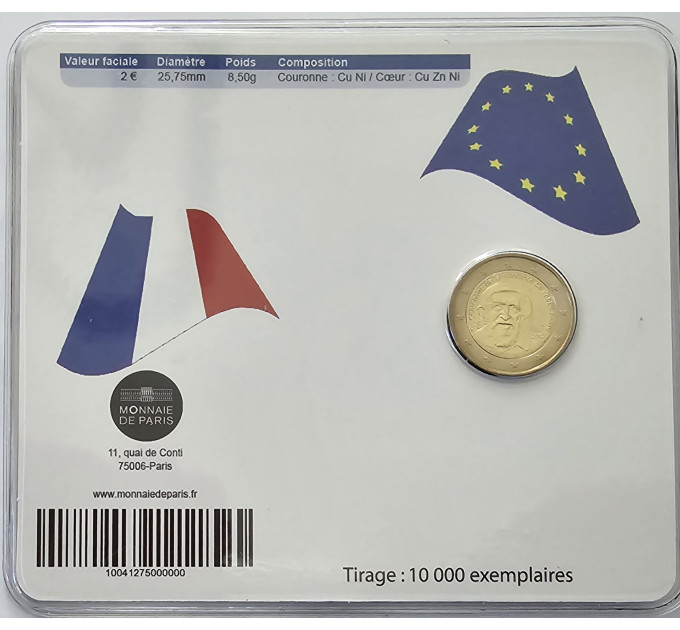 Prantsusmaa 2 eurot BU 2012 – Abbe Pierre'i 100. sünniaastapäev