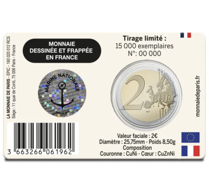 France 2 euro BU 2026 - French Navy