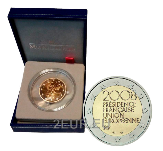 Prantsusmaa 2 eurot Proof 2008 – EL eesistumine