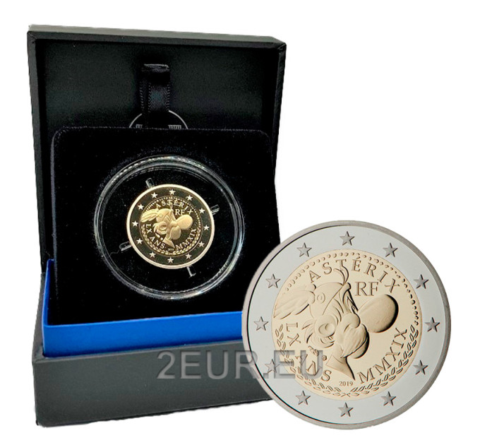 Prantsusmaa 2 eurot Proof 2019 – 60 aastat Asterixi