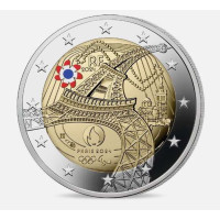 France 2 euro Proof 2024 - Olympic and Paralympic Games 2024 in Paris - Colored coin