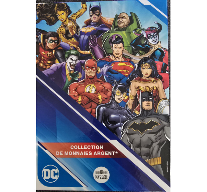 France 10 euro silver coin 2025 - DC COMICS + Album