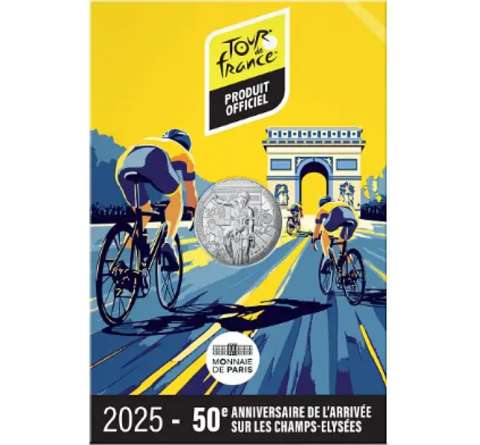 Prantsusmaa 10 eurot hõbemünt 2025 – Tour de France