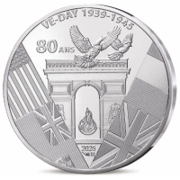 France 10 euro silver coin 2025 - 80th Anniversary of VICTORY DAY