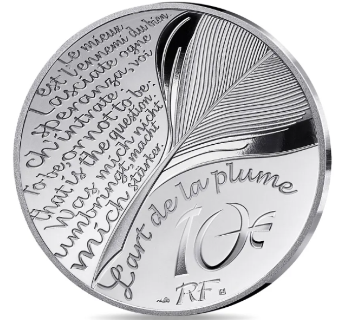 France 10 euro silver coin Proof 2025 - The Art of the Pen – Around the World in 80 Days