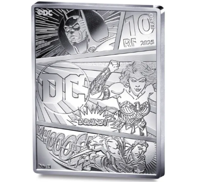 Prantsusmaa 10-eurone hõbemünt Proof 2025 – DC koomiksid - Batman