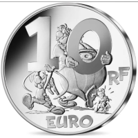 France 10 euro silver coin Proof 2022 - Asterix, Obelix and Idefix