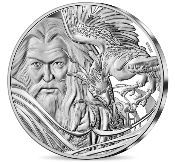 Prantsusmaa 10-eurone hõbemünt Proof 2022 – Harry Potter - Albus Dumbledore