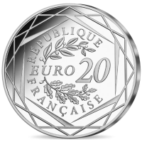 France 20 euro silver coin 2022 - 20 years of the Euro