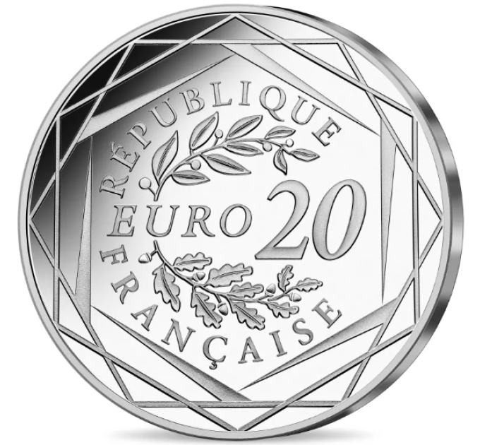 Prantsusmaa 20 eurot hõbemünt 2022 – 20 aastat eurot