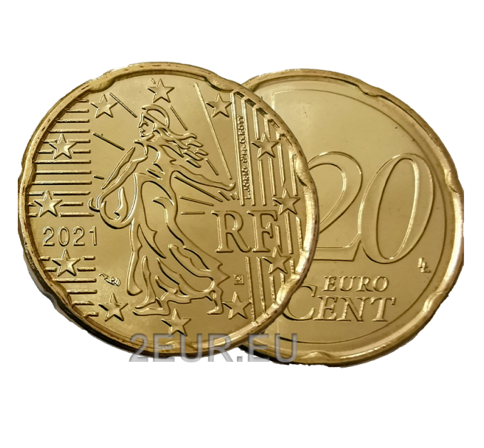Prantsusmaa 20 senti UNC 2021