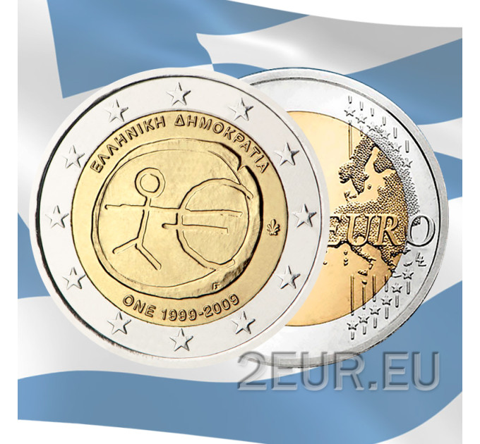 Kreeka 2 eurot UNC 2009 – EMU