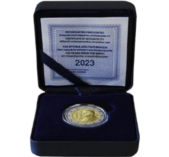Kreeka 2 eurot Proof 2023 – Constantin Caratheodory 150. sünniaastapäev