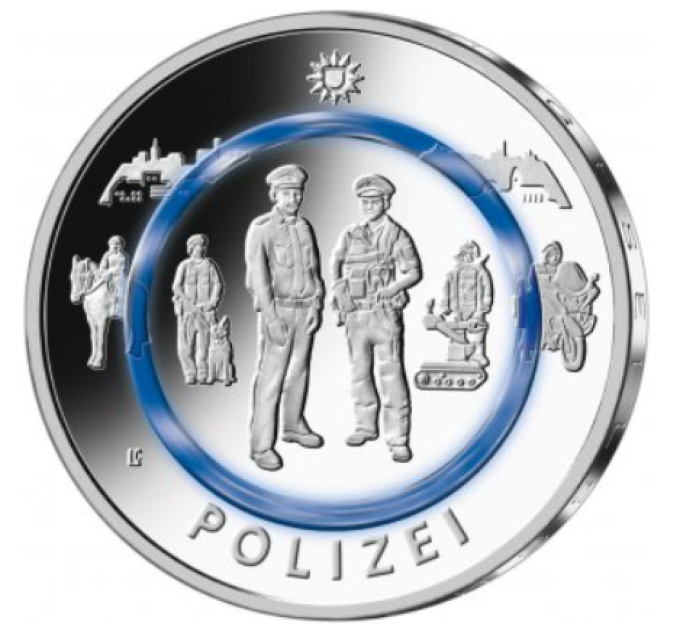 Saksamaa 10 eurot UNC 2024 – Ühiskonna teenistuses – Politsei