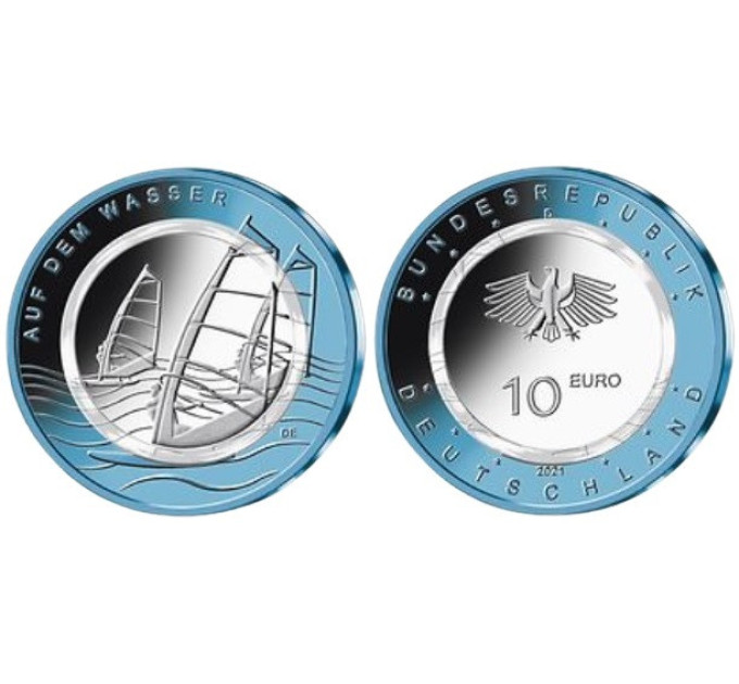 Saksamaa 10 eurot UNC 2021 – Vee peal