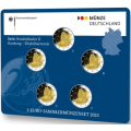  Saksamaa 2 Euromüntide komplekt BU 2023 – Hamburg – Elbphilharmonie – ADFGJ