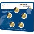 Saksamaa 2 Euromüntide komplekt BU 2024 – Mecklenburg-Vorpommern – ADFGJ