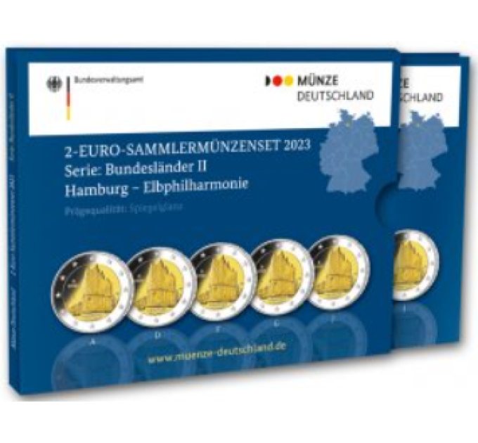 Saksamaa 2 euro proof 2023 – Hamburg – Elbphilharmonie