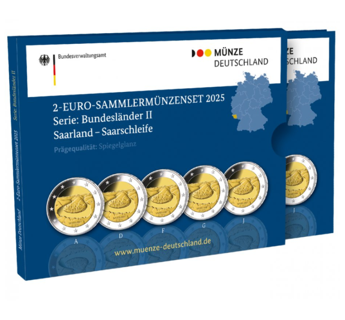 Germany 2 euro proof 2025 - SAARLAND