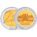 Saksamaa 2 eurot UNC 2007 - Schwerini loss - J - Hamburg