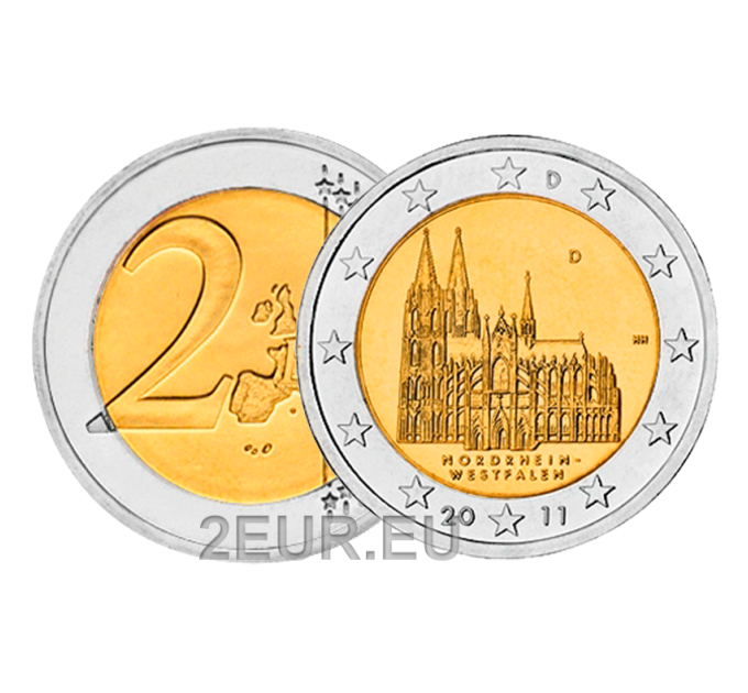 Saksamaa 2 eurot UNC 2011 – Nordrhein-Westfalen – D – München