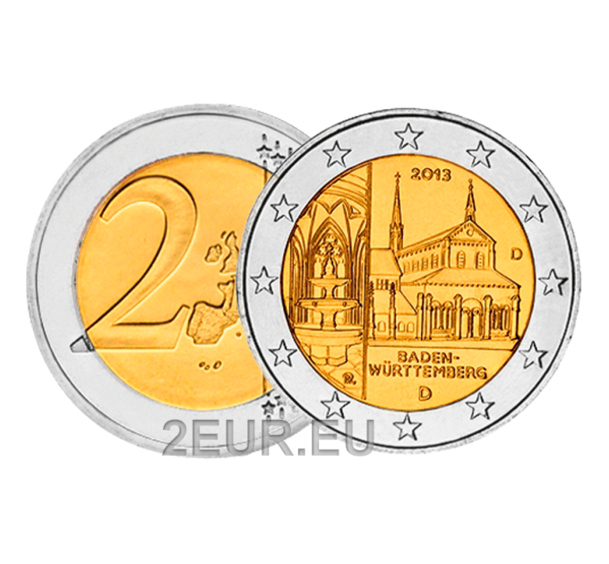 Saksamaa 2 eurot UNC 2013 – Baden Württemberg – G – Karlsruhe