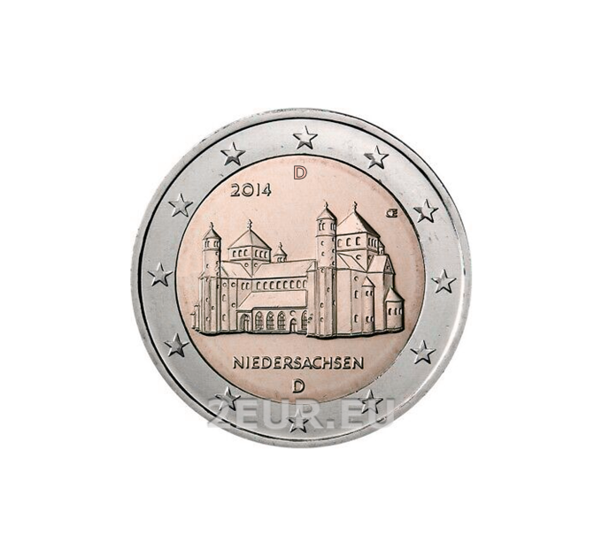 Saksamaa 2 eurot UNC 2014 – NIEDERSACHSEN - D - München