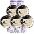 Saksamaa 2 eurot rulli UNC 2025 – SAARMAA – ADFGJ