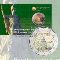 Ирландия 2 евро BU 2016 - 100 лет со дня Пасхального восстания 1916 года в Ирландии