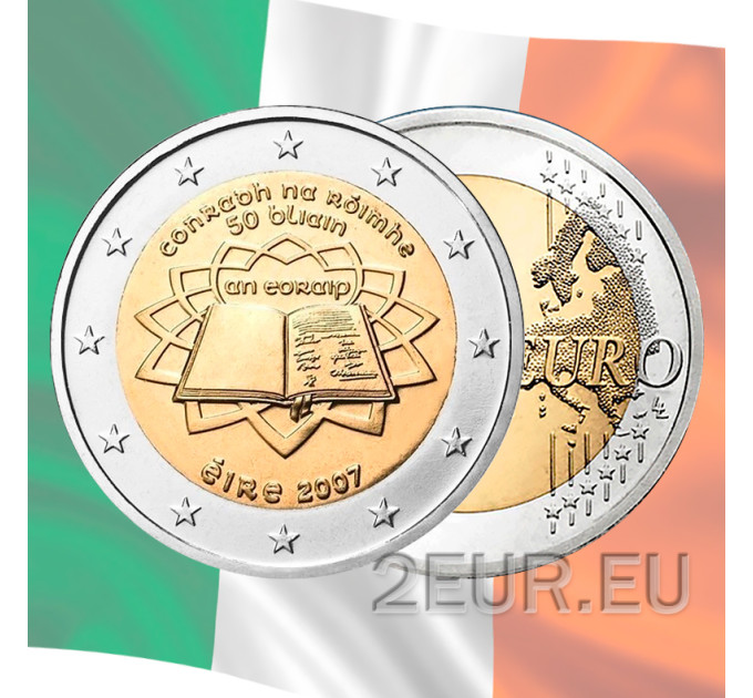 Iirimaa 2 eurot UNC 2007 – Rooma leping