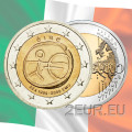 Iirimaa 2 eurot UNC 2009 – 10 aastat eurot