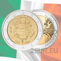 Iirimaa 2 eurot UNC 2012 – 10 aastat euro sularaha