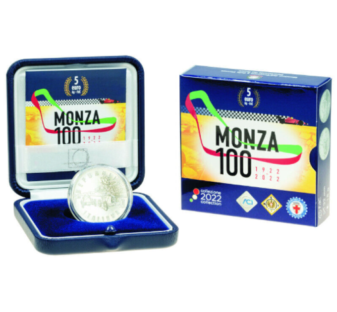 Itaalia 5 euro hõbe BU 2022 – Autodromo Nazionale di Monza 100. aastapäev