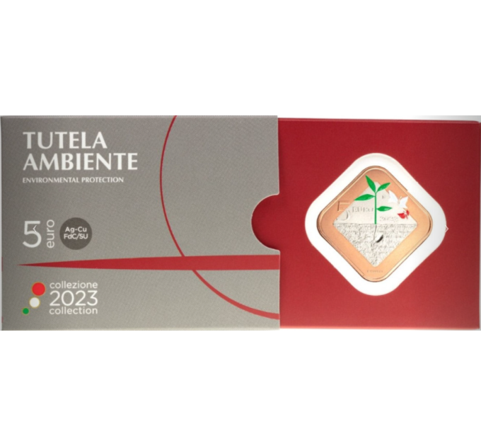 ITALY 5 EURO BU 2023 - Environmental protection in the Italian Constitution