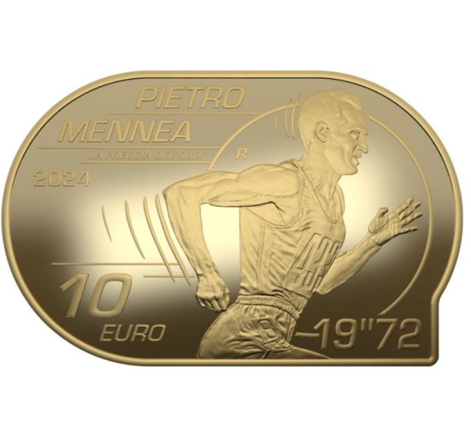 Itaalia 10 euro hõbe PROOF 2024 – Kergejõustiku Euroopa meistrivõistlused – Pietro Mennea