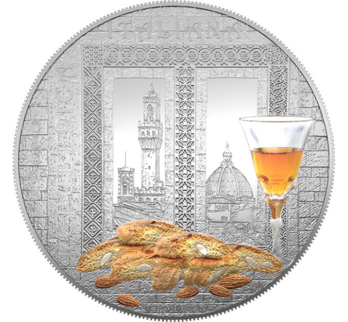 Италия 5 евро BU 2024 - Итальянская кулинарная и винная культура - Винсанто и Кантуччи – Тоскана