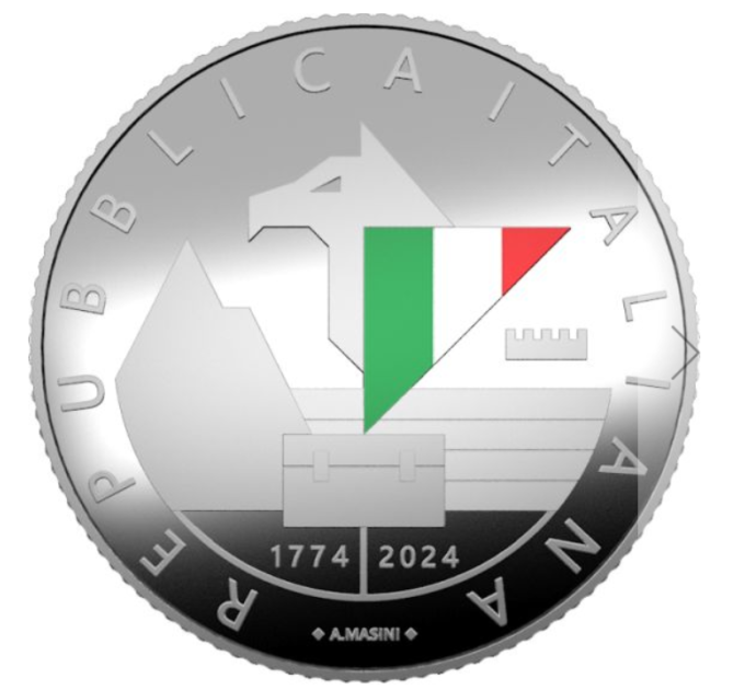 Itaalia 5 euro hõbe PROOF 2024 – 250 aastat finantsvalve asutamisest