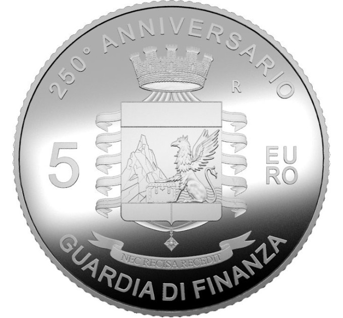 Itaalia 5 euro hõbe PROOF 2024 – 250 aastat finantsvalve asutamisest