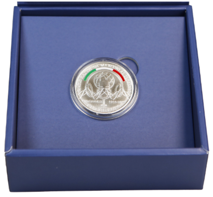 Itaalia 5 euro hõbe PROOF 2024 – 150. aastapäev Guglielmo Marconi sünnist ja 100 aastat esimesest raadiosaatest Itaalias