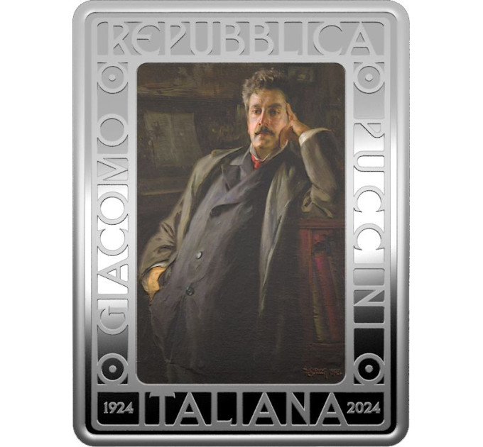 Itaalia 5 euro hõbe PROOF 2024 – 100 aastat Giacomo Puccini surmast