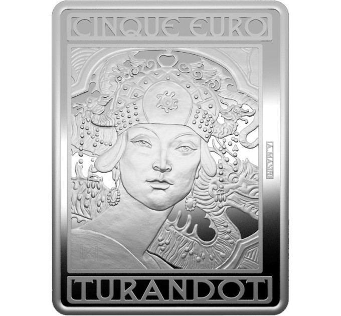 Itaalia 5 euro hõbe PROOF 2024 – 100 aastat Giacomo Puccini surmast