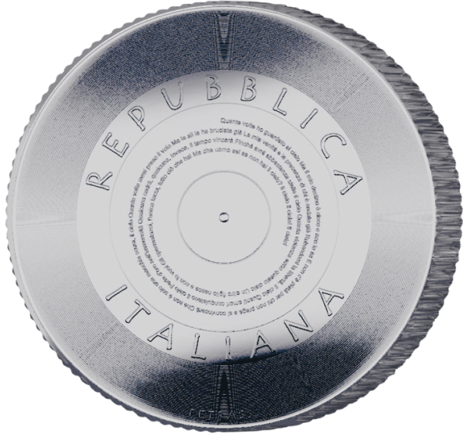 Itaalia 5 eurot BU 2025 - Itaalia laulud – Renato Zero taevas