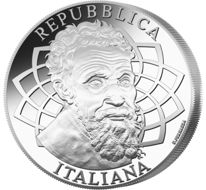 Itaalia 5 euro hõbe BU 2025 – Michelangelo Nascita 550° aastapäev