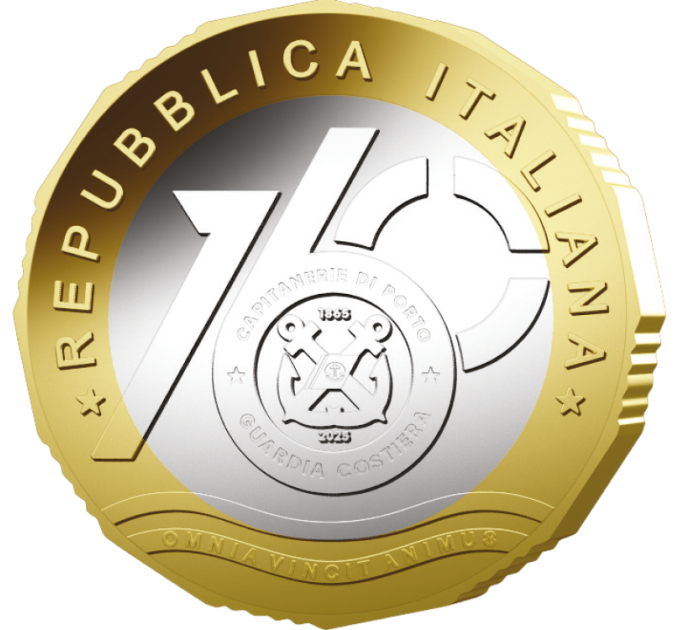 Itaalia 6 euro BU 2025 – Sadamaameti 160. aastapäev - rannavalve