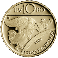 Itaalia 10 euro kulld proof 2021 – Sari Rooma keisrid – Costantino