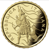 Itaalia 10 euro kulld proof 2023 – Itaalia purskkaevud - Caserta kuninglik palee – Diana ja Actaeoni purskkaev
