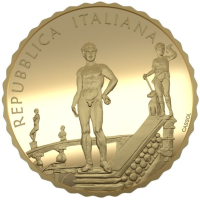 Itaalia 10 euro kulld proof 2024 – Itaalia purskkaevud - Fontana Pretoria – Palermo
