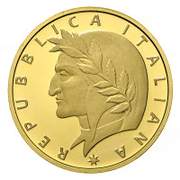 Itaalia 20 euro kulld proof 2021 – Dante Alighieri surma 700. aastapäev