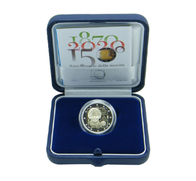 Italy 2 euro proof 2020 - Maria Montessori