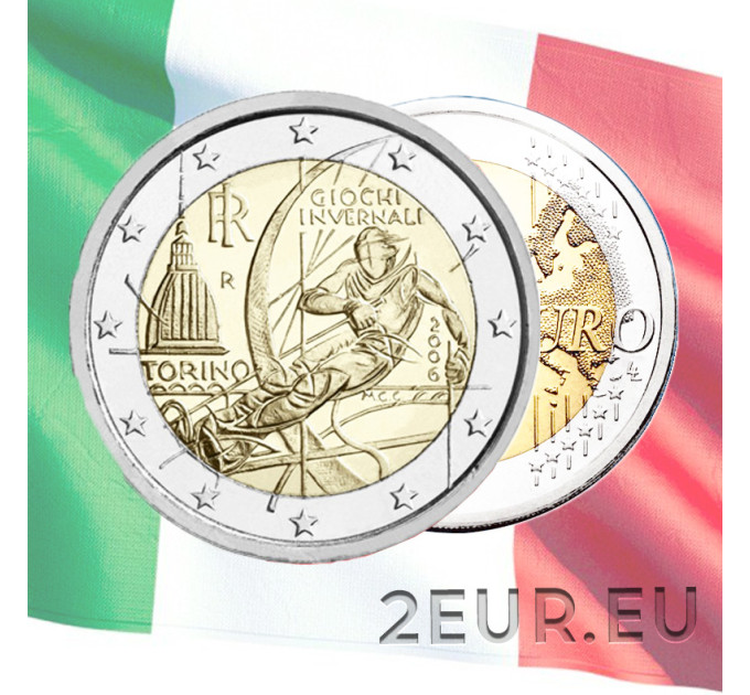 Itaalia 2 euro UNC 2006 – Torino talvised olümpiamängud